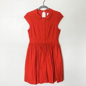 Kate Spade Peter Pan collar crochet dress